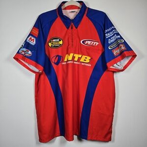 Outer Circle Motorsports Nascar Nextel Cup Petty Racing Zip Collar Shirt Size XL